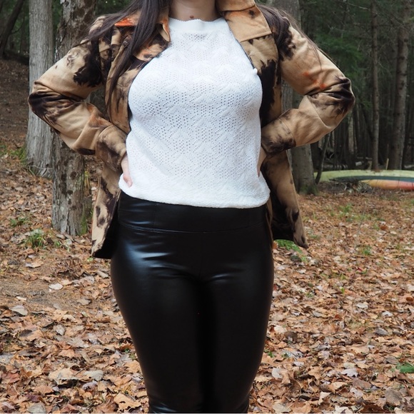 Vintage Tops - Vintage - Cream Knit Boatneck Sweater